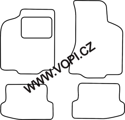 Autokoberce Volkswagen Polo 1994 - 2000 Colorfit (4901)